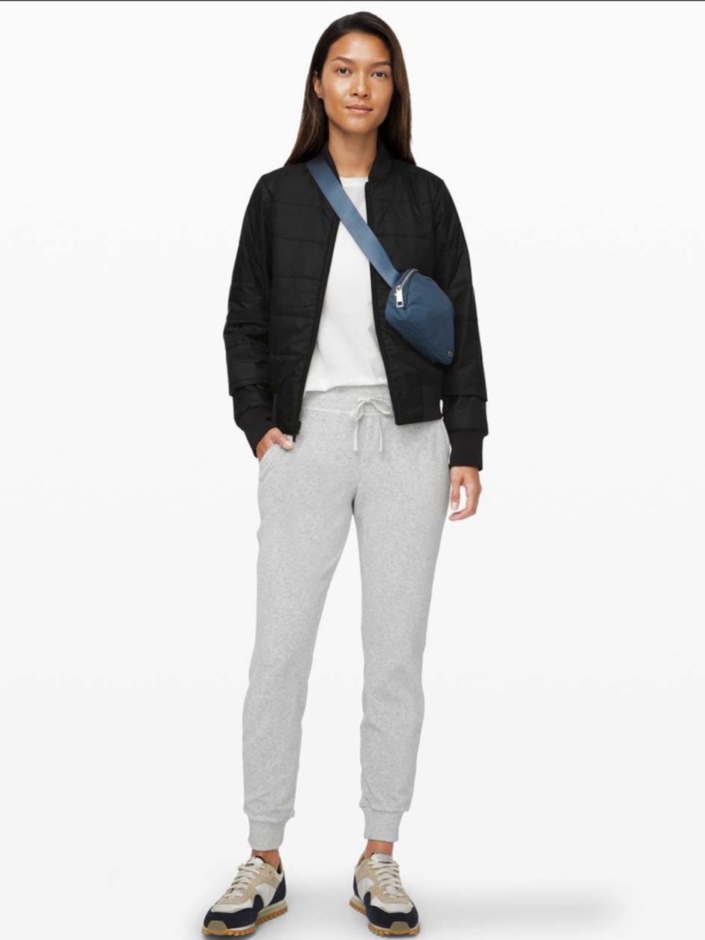 Lululemon Warm Down Jogger *Velour Heathered Core Ultra Light Grey size 6